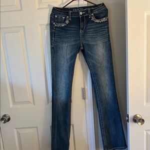 Grace Women's Easy Fit Jeans in Deep Blue